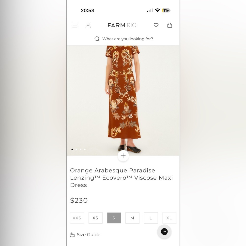 Farm Rio: Orange Arabesque Paradise Viscose Maxi
Dress - Picture 7 of 10